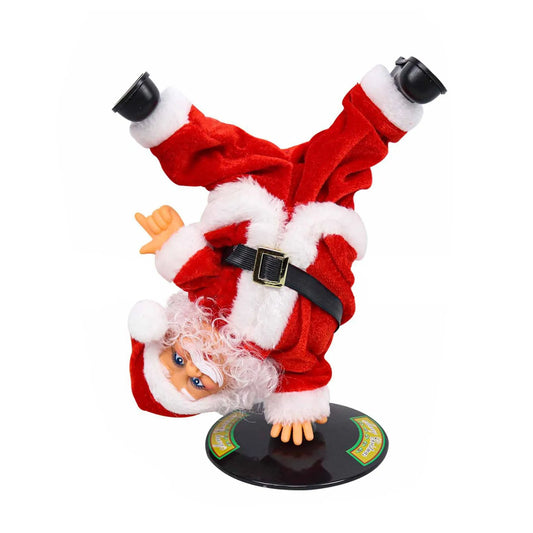 Breakdancing Santa Dynamic Christmas Figurine